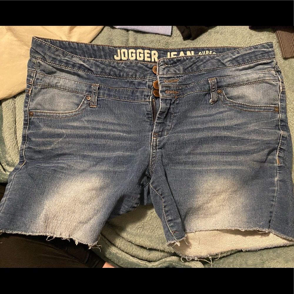 Jogger jean shorts